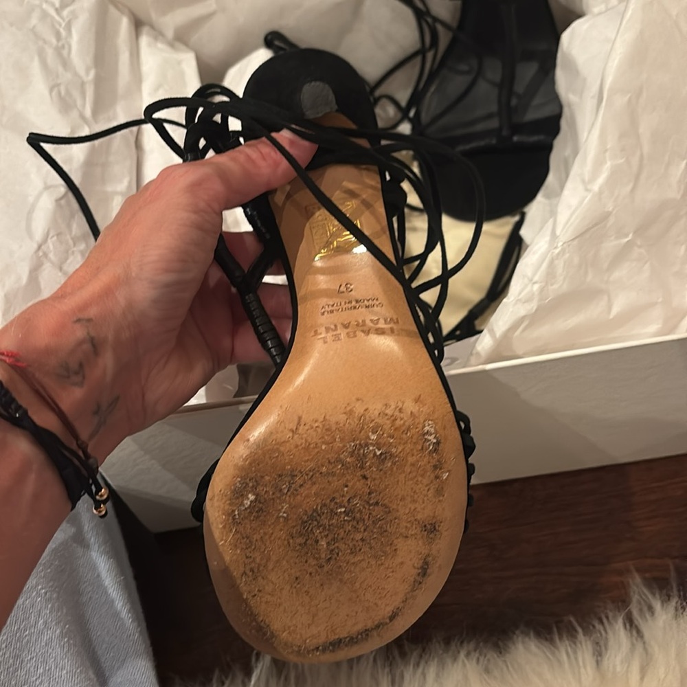 Isabel Marant black suede heels - Picture 4 of 8